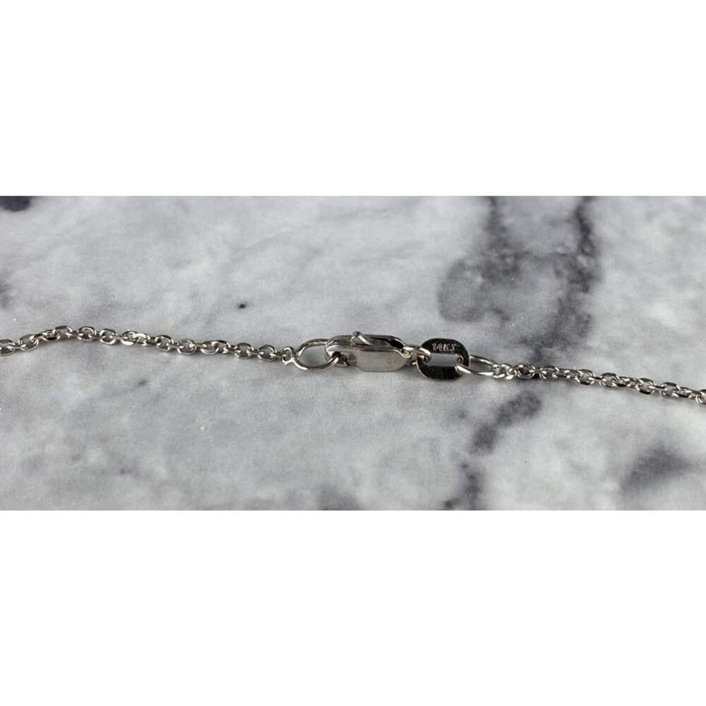 14 White Gold Chain 16.1 In - Picture 2 of 7